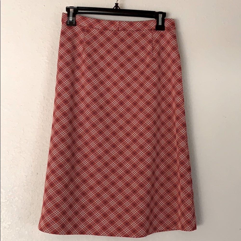 Vintage plaid skirt